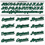 Custom White Black Pinstripe Kelly Green Authentic Sleeveless Baseball Jersey