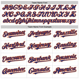 Custom White Royal Pinstripe Orange Authentic Sleeveless Baseball Jersey