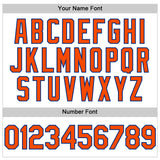 Custom White Orange Pinstripe Royal Authentic Sleeveless Baseball Jersey