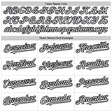 Custom White Teal Pinstripe Black-Gray Authentic Sleeveless Baseball Jersey