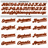 Custom White Brown Pinstripe Orange Authentic Sleeveless Baseball Jersey
