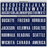 Custom White Light Blue-Navy Authentic Baseball Jersey