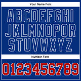 Custom White Red-Royal Authentic Football Jersey