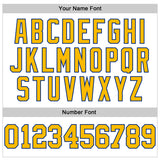 Custom White Gold-Royal Authentic Football Jersey