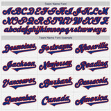 Custom White Royal Pinstripe Red Authentic Baseball Jersey