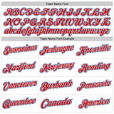 Custom White Red-Royal Authentic Throwback Basketball Jersey