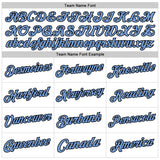 Custom White Light Blue-Black Authentic Throwback Basketball Jersey