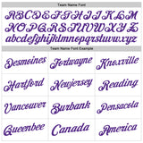 Custom White Purple Authentic Throwback Basketball Jersey