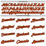 Custom White Orange-Black Authentic Throwback Basketball Jersey