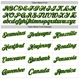 Custom White Navy-Neon Green Authentic Throwback Basketball Jersey