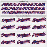 Custom White Red-Royal Authentic Baseball Jersey