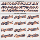 Custom White Orange-Navy Authentic Baseball Jersey