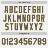 Custom White Steel Gray-Old Gold Authentic Baseball Jersey
