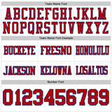 Custom White Red-Royal Authentic Football Jersey