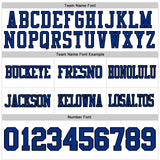 Custom White Royal-Black Authentic Football Jersey