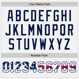 Custom White USA Flag-Navy Authentic Baseball Jersey