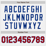 Custom White Red-Royal Authentic Baseball Jersey