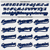 Custom White Royal-Black Authentic Baseball Jersey