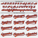Custom White Orange-Royal Authentic Baseball Jersey