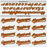 Custom White Orange-Green Authentic Baseball Jersey