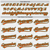 Custom White Orange-Kelly Green Authentic Baseball Jersey