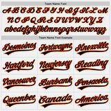 Custom White Black-Orange Authentic Baseball Jersey