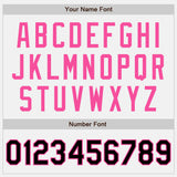 Custom White Black-Pink Authentic Baseball Jersey