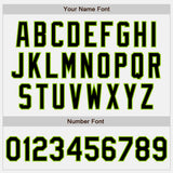 Custom White Black-Neon Green Authentic Baseball Jersey