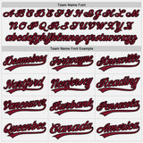Custom White Maroon-Black Authentic Baseball Jersey