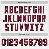 Custom White Maroon-Black Authentic Baseball Jersey