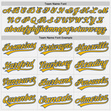 Custom White Gold-Royal Authentic Baseball Jersey