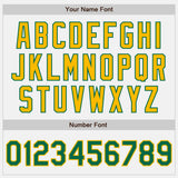 Custom White Kelly Green-Gold Authentic Baseball Jersey