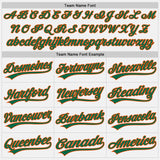 Custom White Kelly Green-Orange Authentic Baseball Jersey