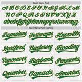 Custom White Kelly Green-Old Gold Authentic Baseball Jersey