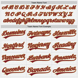 Custom White Crimson-Old Gold Authentic Baseball Jersey