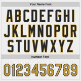 Custom White Old Gold-Black Authentic Baseball Jersey
