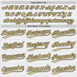 Custom White Vegas Gold-Black Authentic Baseball Jersey