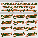Custom White Green-Orange Authentic Baseball Jersey