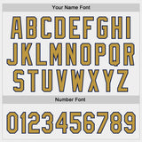 Custom White Old Gold-Navy Authentic Baseball Jersey