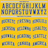 Custom Yellow Royal-White Authentic Basketball Jersey