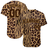 Custom 3D Pattern Design Leopard Skin Zebra Stripe Authentic Baseball Jersey