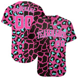 Custom 3D Pattern Design Leopard Authentic Baseball Jersey