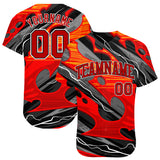 Custom 3D Pattern Design Abstract Pattern For Sport Team Authentic Baseball Jersey