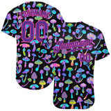 Custom 3D Pattern Design Magic Mushrooms Psychedelic Hallucination Authentic Baseball Jersey