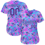 Custom 3D Pattern Design Magic Mushrooms Psychedelic Hallucination Authentic Baseball Jersey