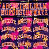 Custom 3D Pattern Design Music Festival Authentic Baseball Jersey