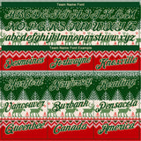 Custom Stitched Red Green-Cream 3D Christmas Reindeers Sports Pullover Sweatshirt Hoodie