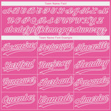 Custom Pink Pink-Camo 3D Pattern Design Authentic Baseball Jersey