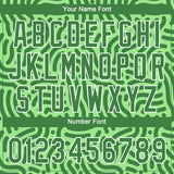 Custom Neon Green Kelly Green-White 3D Pattern Design Authentic Baseball Jersey