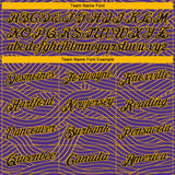 Custom Purple Black-Gold Authentic City Edition Basketball Jersey